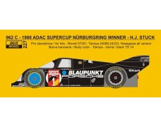 Decal – Porsche 962 - ADAC Supercup Nürburgring winner - H.J.Stuck